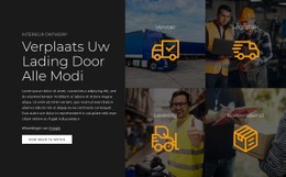 Transportdiensten Gratis CSS-Websitesjabloon