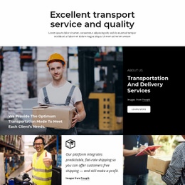 Excellent Transport Service - Web Template