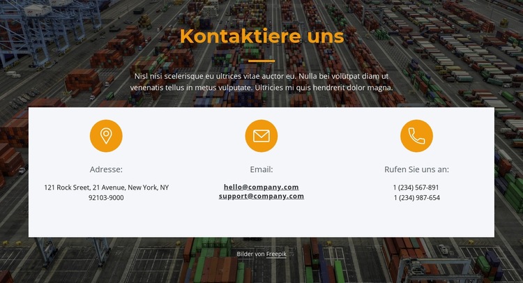 Fragen Sie, wie wir Ihnen helfen können Landing Page