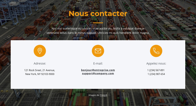 Demandez comment nous pouvons vous aider Modèle de site Web