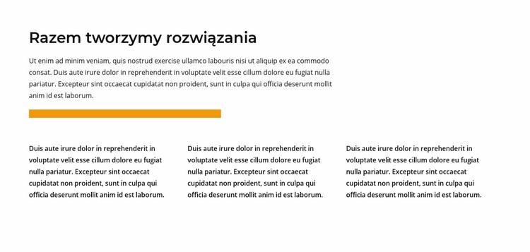 Nagłówek i kolumny tekstowe Szablon