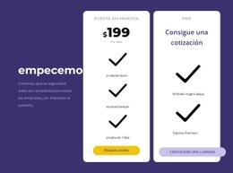 Diseño De Bloques De Precios Creativos - HTML Template Generator