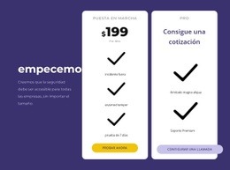 El Mejor Diseño De Sitio Web Para Diseño De Bloques De Precios Creativos