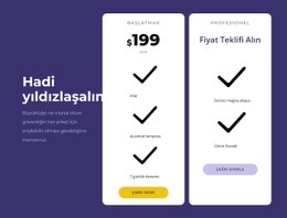 Yaratıcı Fiyatlandırma Bloğu Tasarımı - Çoklu Düzen