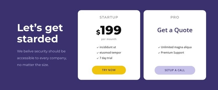 Creative pricing block design Webflow Template Alternative