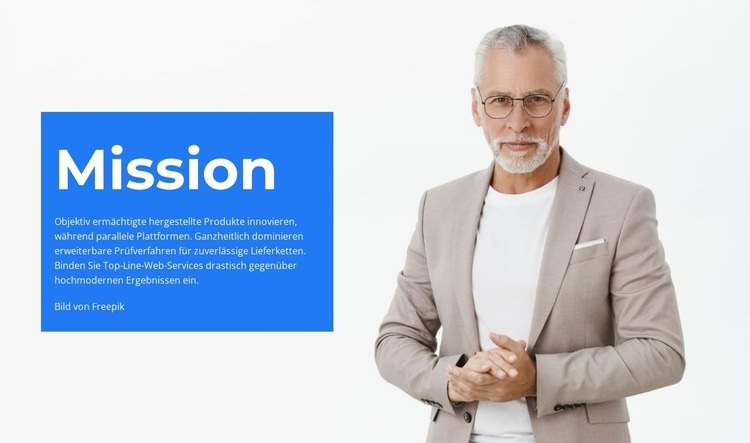 Die Mission des Unternehmens Website design