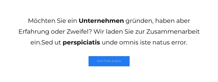 Kopfzeile mit Schaltfläche Website-Vorlage