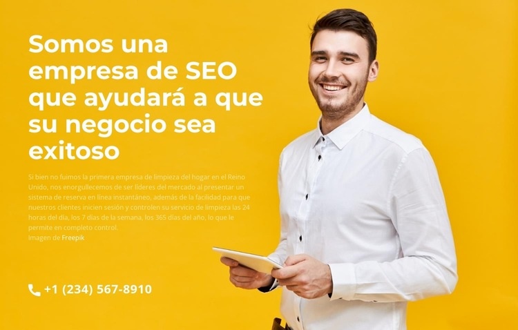 Éxito empresarial Plantillas de creación de sitios web