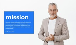 HTML Page Design For Company'S Mission