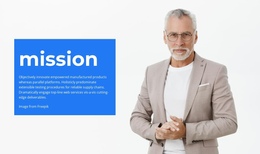 Company'S Mission Page Parallax