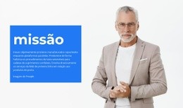 Construtor De Sites Exclusivo Para Missão Da Empresa