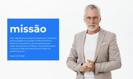 Missão Da Empresa Modelo Limpo E Mínimo