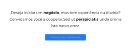 Texto Médio Com Botão Modelo De Site CSS