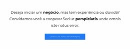Texto Médio Com Botão - Landing Page Profissional Personalizável