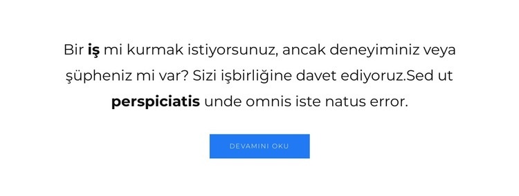 Düğmeli başlık Açılış sayfası