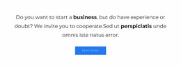 Medium Text With Button - Customizable Professional Website Mockup