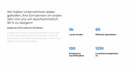 Gebrauchsfertiger Website-Builder Für Analytik Für Das Jahr