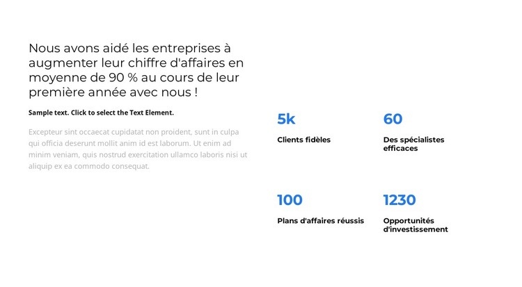 Analytique de l'année Modèles de constructeur de sites Web