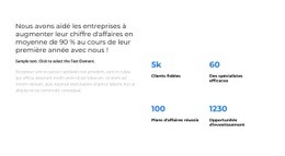 Analytique De L'Année - Modèle De Maquette De Site Web