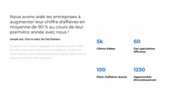 Analytique De L'Année - Page De Destination Professionnelle Personnalisable