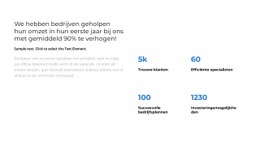 Analyse Voor Het Jaar - HTML5-Sjabloon Voor Één Pagina