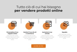 Icone Con Cerchi Nel Ripetitore Di Griglia - Modello HTML Reattivo