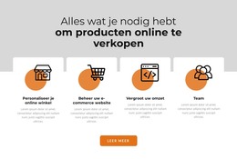 Pictogrammen Met Cirkels In Rasterrepeater - Responsieve HTML-Sjabloon