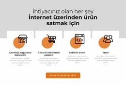 Izgara Tekrarlayıcıda Daire Içeren Simgeler - Açılış Sayfası Tasarımcısı