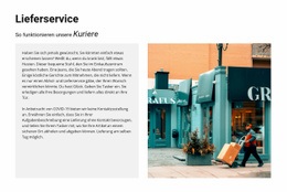 Lieferservice Kurierarbeit - Bootstrap-Vorlage Für Eine Seite