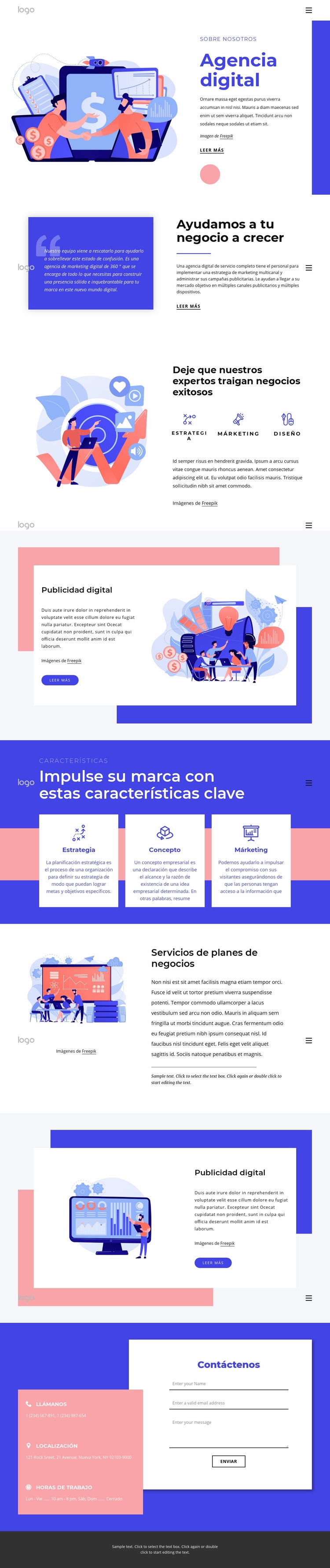 20 años de experiencia en marca Creador de sitios web HTML