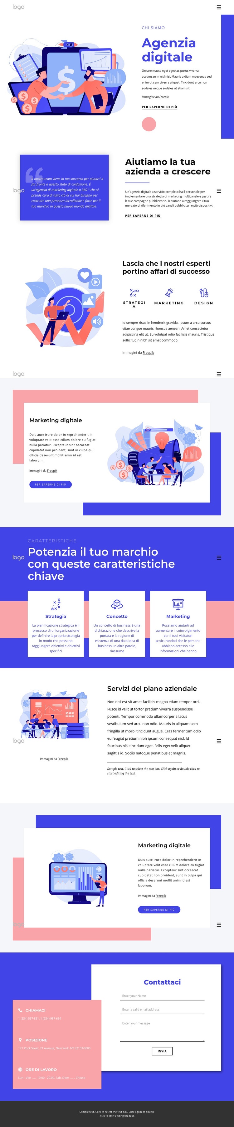 20 anni di esperienza nell'esperienza del marchio Mockup del sito web