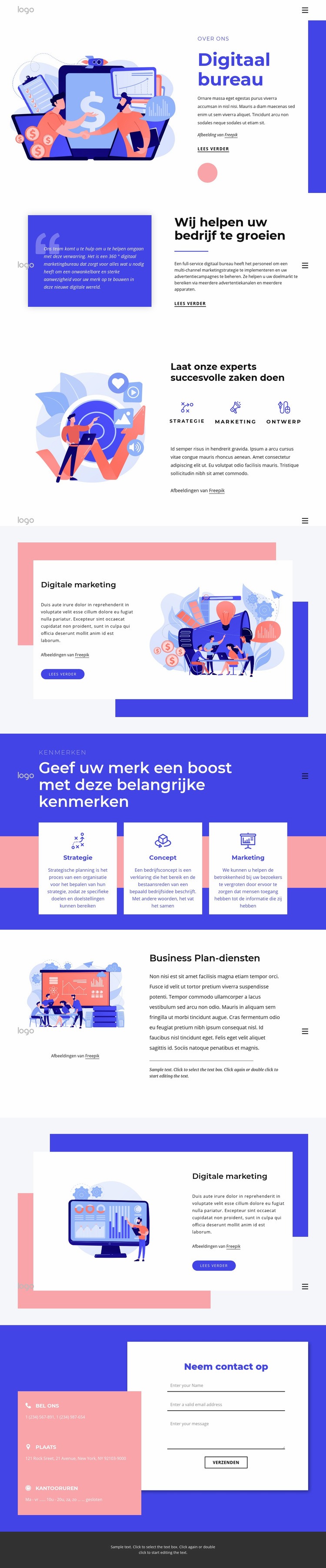 20 jaar expertise in merkervaring Website mockup