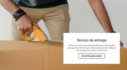 Design De Site Multifuncional Para Entrega Rápida