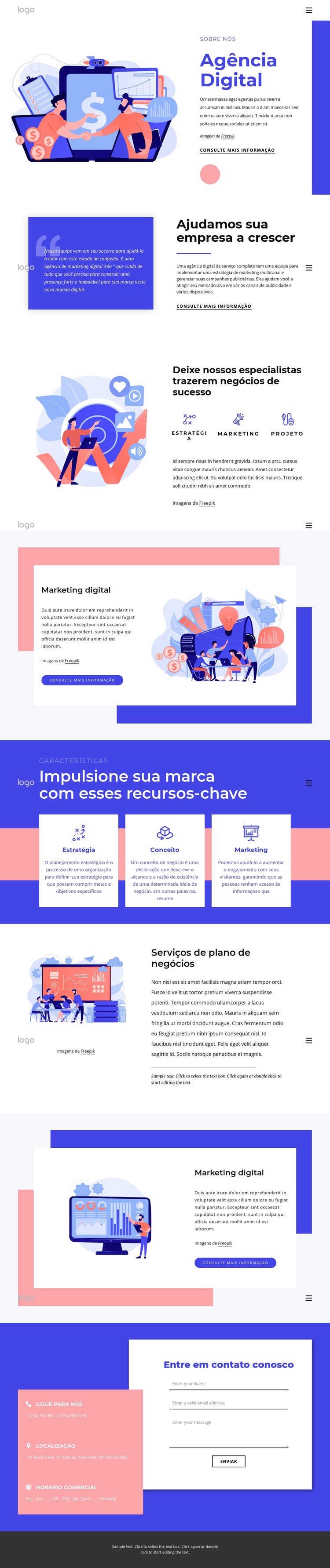 20 anos de expertise em experiência de marca Template CSS