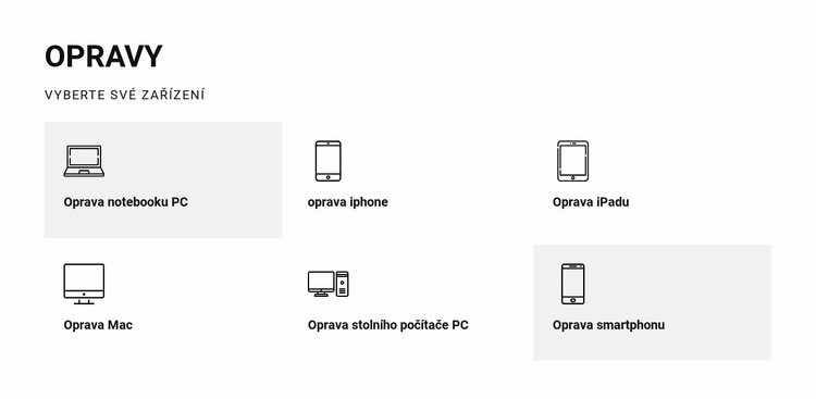 Opravárenské služby Šablona HTML