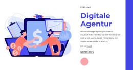 Top Agentur Für Digitales Marketing - Vorlage Für Eine Seite