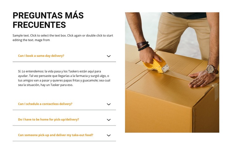 Preguntas de entrega populares Diseño de páginas web