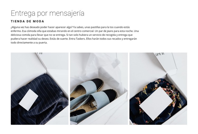 Entrega de una tienda de moda Plantilla CSS