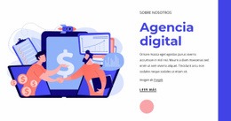 Mejor Agencia De Marketing Digital Plantilla De Una Página