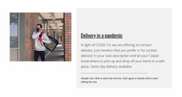 Awesome Html Code For Delivery In A Pandemic