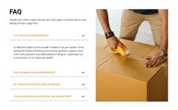 Domande Frequenti Sulla Consegna: Modello HTML5 Moderno