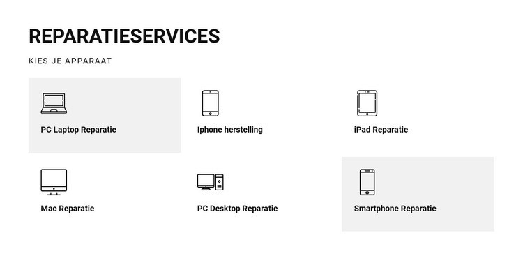 Reparatieservices Html Website Builder