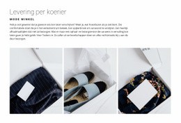 Website-Mockuptool Voor Levering Vanuit Een Modewinkel