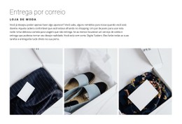 HTML5 Responsivo Para Entrega Em Loja De Moda