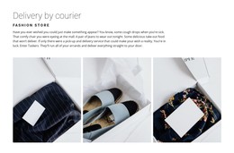 Delivery From A Fashion Store Html Css