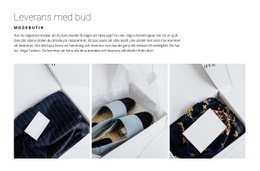 Leverans Från En Modebutik - HTML-Sidmall