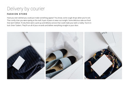 Free Design Template For Delivery From A Fashion Store