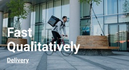 Fast Qualitatively Delivery - Homepage Design