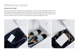Delivery From A Fashion Store - HTML Page Template