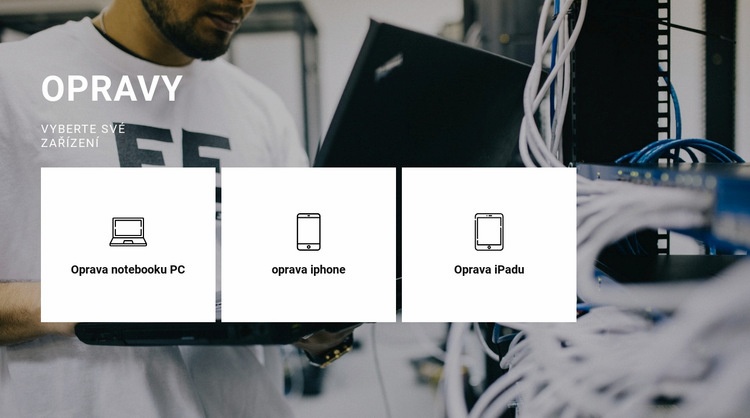 Opravy jakéhokoli zařízení Šablona webové stránky